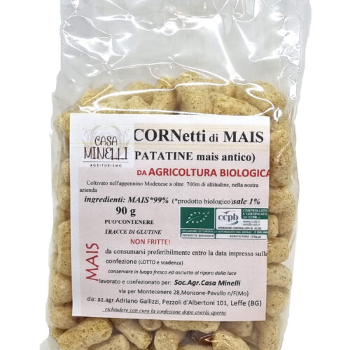 Patatine di mais antico biologico