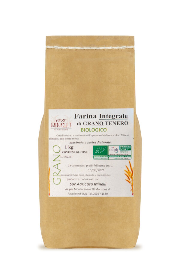 Farina di grano tenero integrale biologica