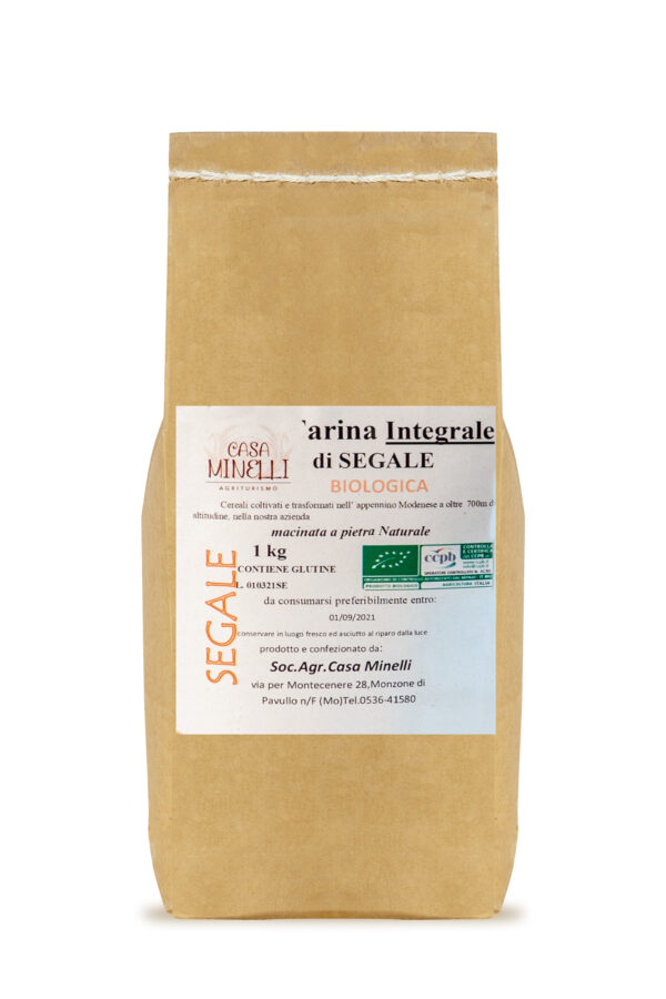Farina di segale integrale biologica