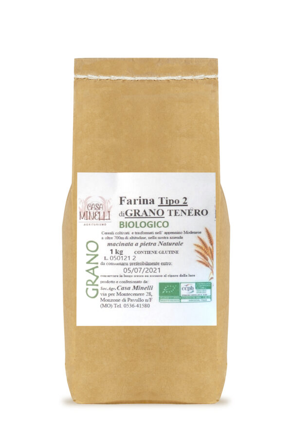 Farina di grano tenero tipo 2 biologica