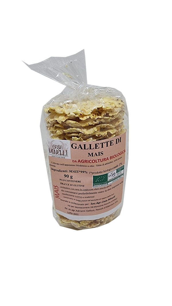 Gallette di mais biologico