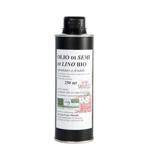 Olio di semi di lino spremuto a freddo biologico