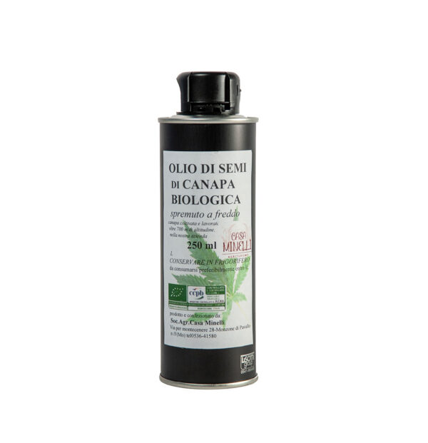 Olio di semi di canapa spremuto a freddo
