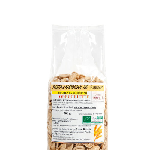 Orecchiette trafilate al bronzo 100% khorasan biologico