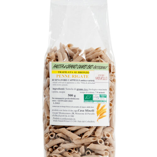 Penne rigate trafilate al bronzo 100% senatore cappelli biologico