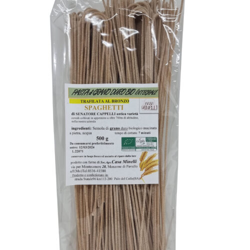 Spaghetti trafilati al bronzo 100% senatore cappelli biologico