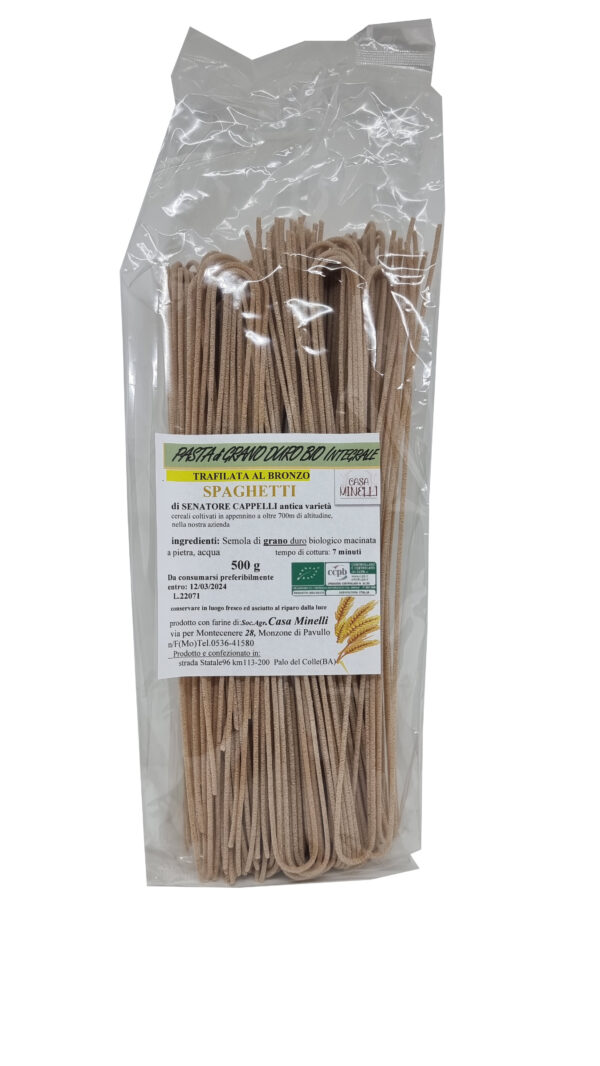Spaghetti trafilati al bronzo 100% senatore cappelli biologico
