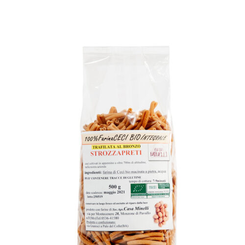 Strozzapreti trafilati al bronzo 100% di ceci biologici