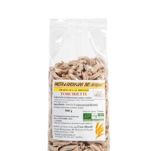 Torchietti trafilati al bronzo 100% khorasan biologico