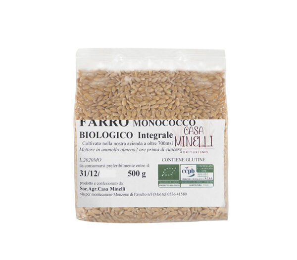 Farro monococco in chicchi decorticato biologico