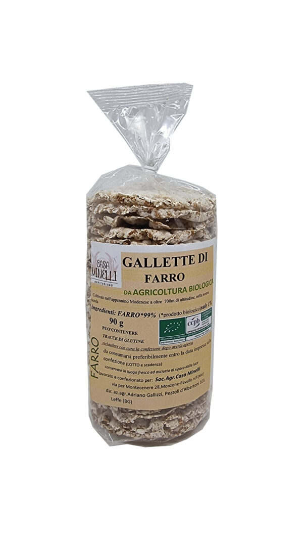 Gallette di farro biologico