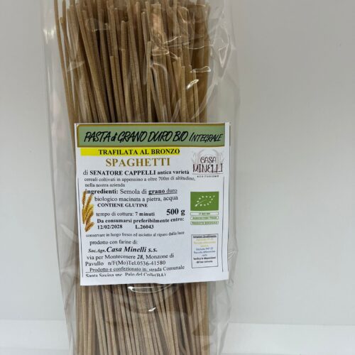 Spaghetti trafilati al bronzo 100% senatore cappelli biologico