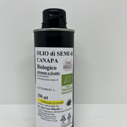 Olio di semi di canapa spremuto a freddo