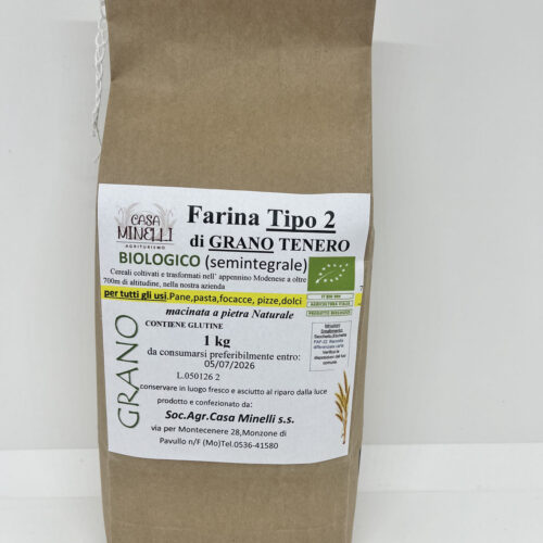 Farina di grano tenero tipo 2 biologica
