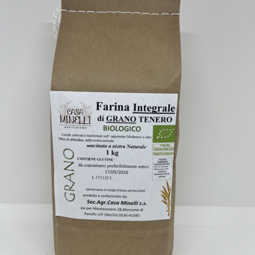 Farina di grano tenero integrale biologica