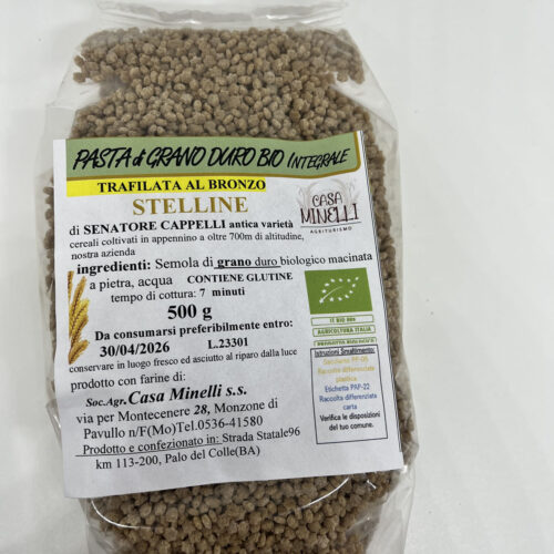 Stelline trafilate al bronzo 100% senatore cappelli biologico