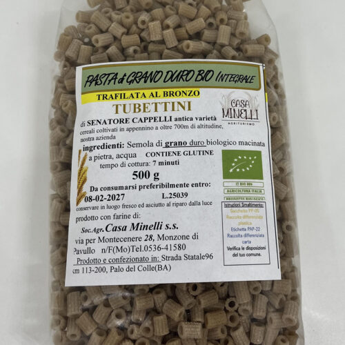 Tubetti trafilati al bronzo 100% senatore cappelli biologico